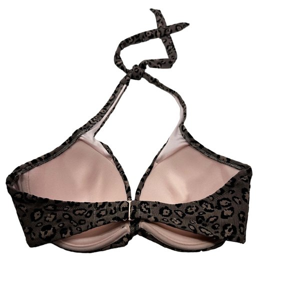 Shade And Shore Womens Sz 34D Swim Top Underwire Lightly Lined Animal Print NWOT - Picture 2 of 11